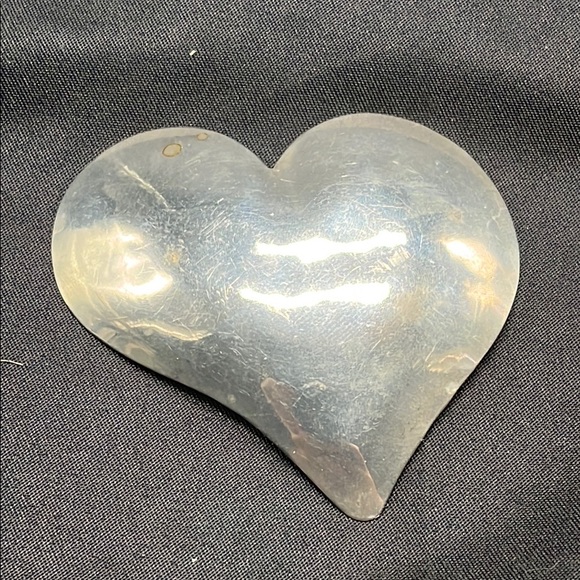Jewelry - Large Sterling Silver Hammered Heart Pin